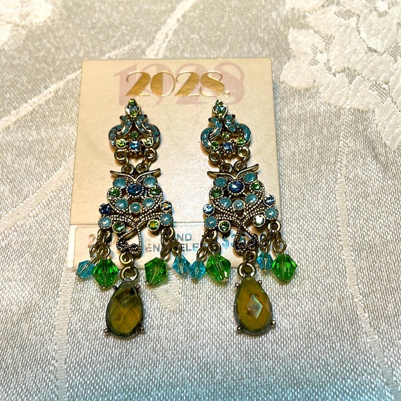 2028 Jewelry - 2028 Bollywood Enamel & Crystal Earrings